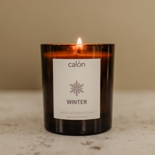 amber bergamot and clove amber glass candle