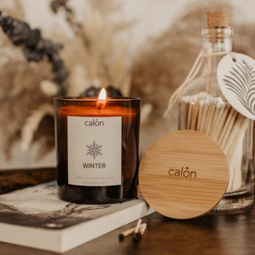 Amber Bergamot and Clove candle