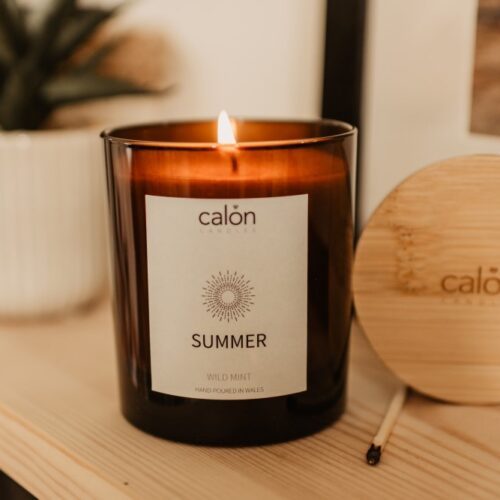 Wild Mint Summer candle with lid