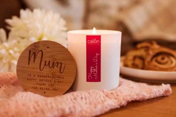 Happy Mother's Day personalised candle with lid